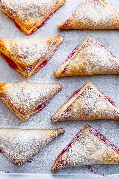 Cranberry Dessert Recipes: Cranberry Pear Puff Pastry Turnover