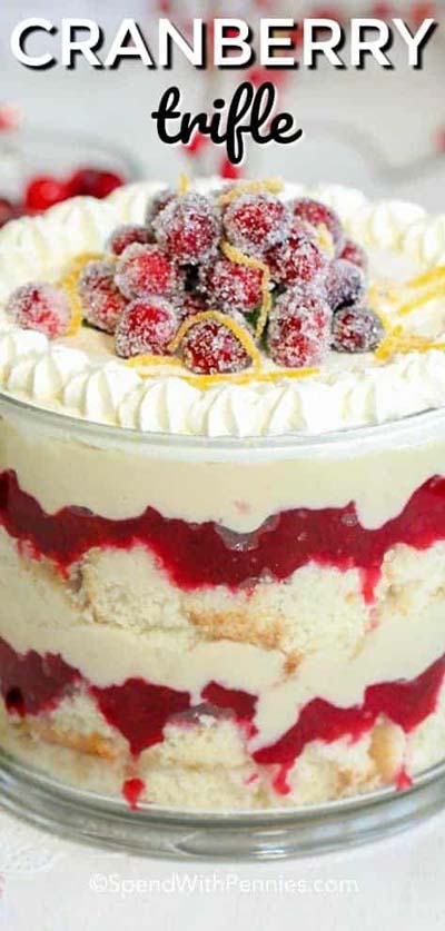 Cranberry Dessert Recipes: Cranberry Trifle Recipe