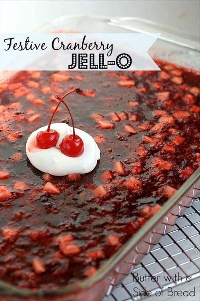 Cranberry Dessert Recipes: Festive Cranberry Jell-o