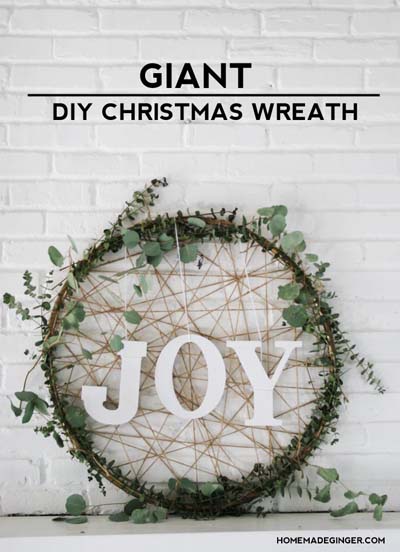 DIY Christmas Wreaths: Giant Diy Christmas Wreath