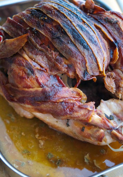 Thanksgiving Turkey Recipes: Maple Bacon Roasted Thanksgiving Turkey