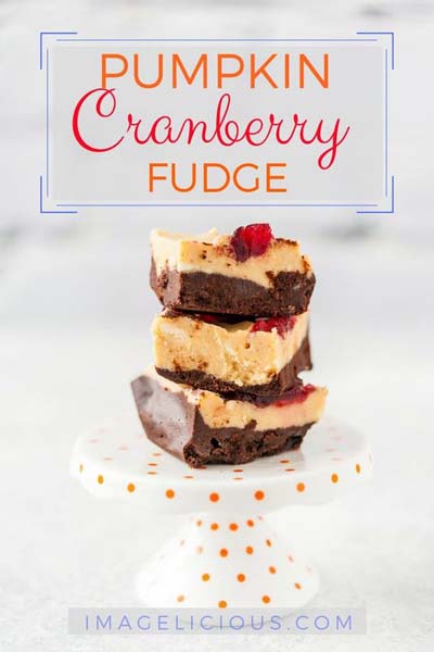 Cranberry Dessert Recipes: Pumpkin Cranberry Fudge