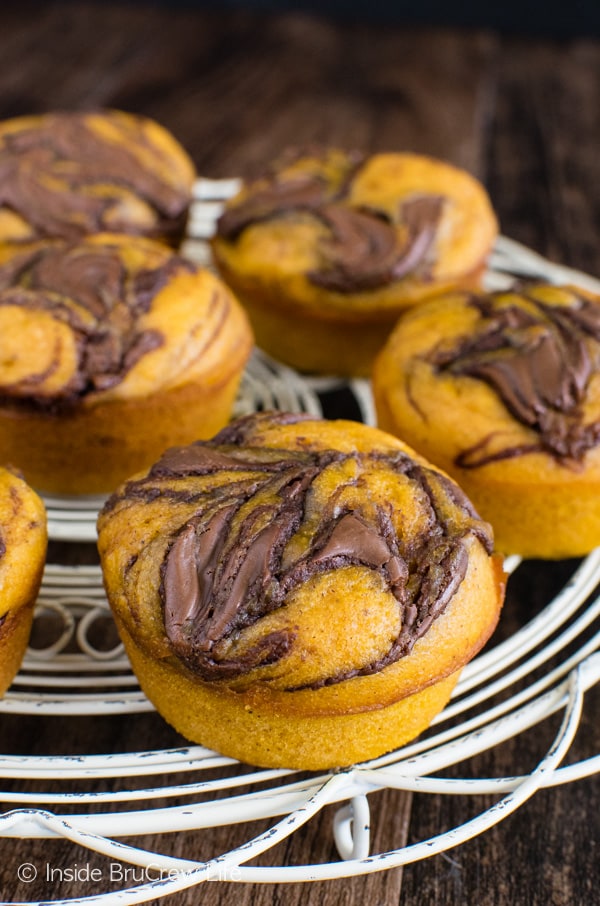 Pumpkin Spice Recipes: Pumpkin Nutella Muffins