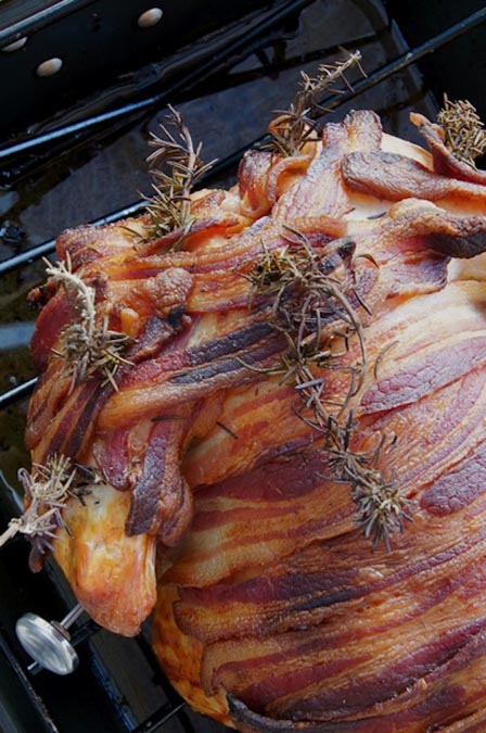 Thanksgiving Turkey Recipes: Smoky Paprika-Bacon Roasted Turkey