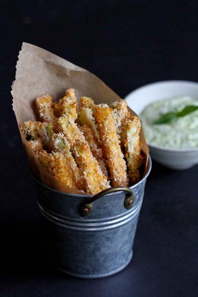 Party Snack Ideas & Party Appetizers: Baked Zucchini Fries