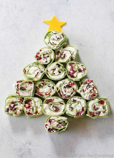 Party Snack Ideas & Party Appetizers: Cranberry And Feta Pinwheels