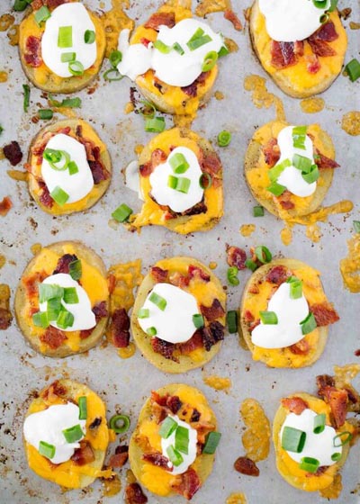 Party Snack Ideas & Party Appetizers: Easy Potato Skins Recipe