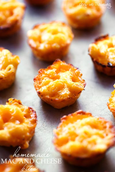 Party Snack Ideas & Party Appetizers: Homemade Mac and Cheese Bites