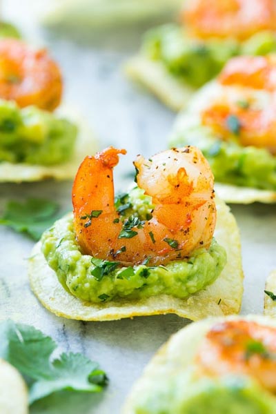 Party Snack Ideas & Party Appetizers: Mexican Shrimp Bites