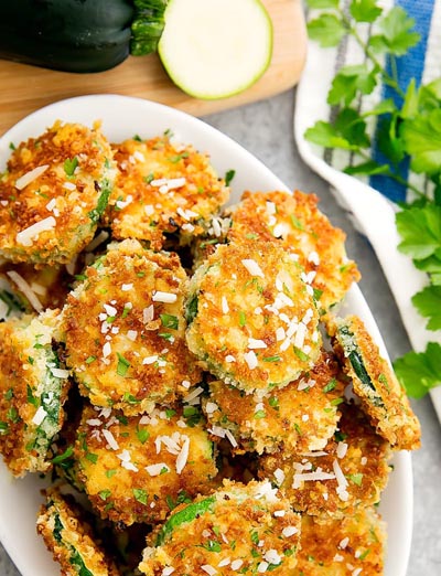 Party Snack Ideas & Party Appetizers: Parmesan Zucchini Crisps