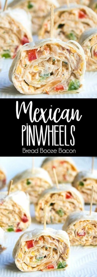 25 Pinwheel Appetizers For Game Day: Pinwheel Roll Ups