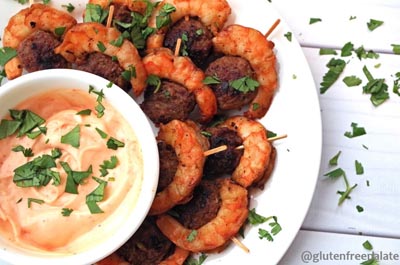 Healthy Super Bowl Appetizers: Sausage & Shrimp Appetizer