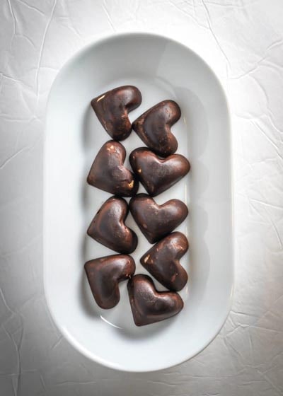 Keto Valentines Day Treats: Chocolate Fat Bomb with Macadamia and Sea Salt