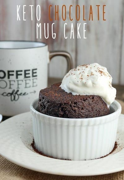 Keto Chocolate Dessert Recipes: Keto Chocolate Cake in a Mug