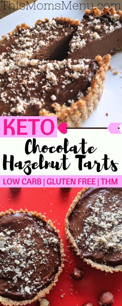 Keto Valentines Day Treats: Keto Chocolate Hazelnut Tarts