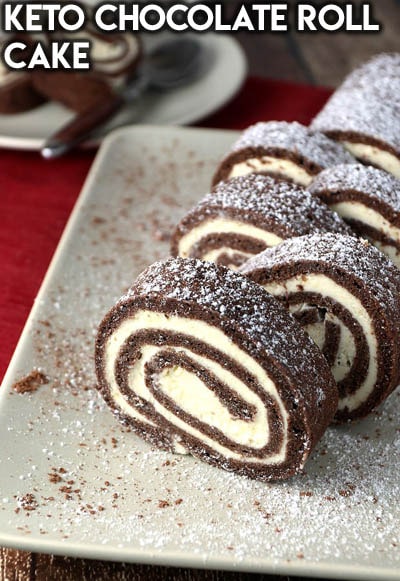 Keto Chocolate Dessert Recipes: Keto Chocolate Roll Cake