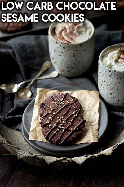 Keto Chocolate Dessert Recipes: Low Carb Chocolate Sesame Cookies