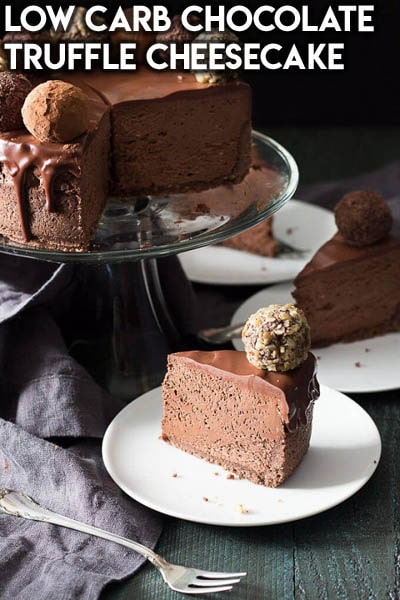 Keto Chocolate Dessert Recipes: Low Carb Chocolate Truffle Cheesecake