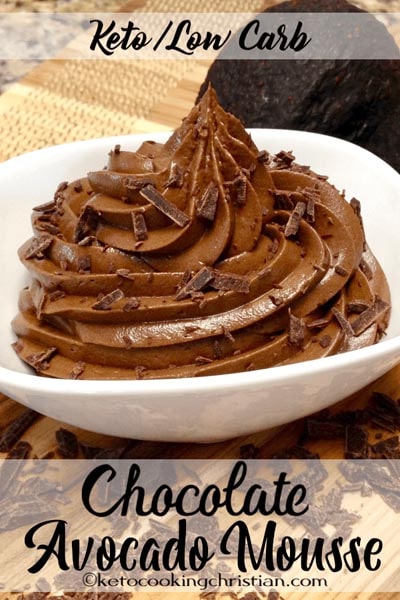 Keto Chocolate Dessert Recipes: Silky Keto Chocolate Avocado Mousse