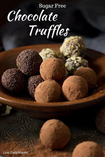 Keto Chocolate Dessert Recipes: Sugar Free Chocolate Truffles