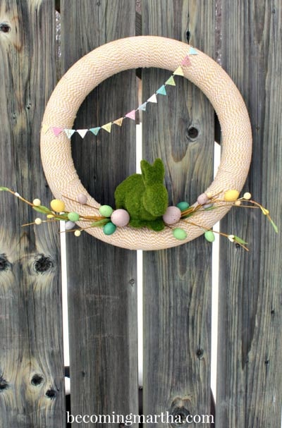 DIY Easter Wreaths: Baker’s Twine Spring Wreath
