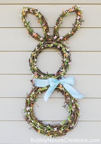 DIY Easter Wreaths: Bunny Wreath