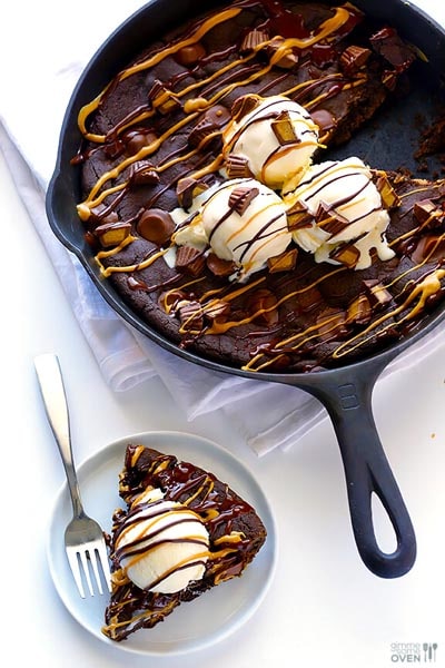 Skillet Desserts: Chocolate Peanut Butter Skillet Cookie
