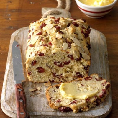 Homemade bread recipes: Cranberry Orange Almond Quick Bread