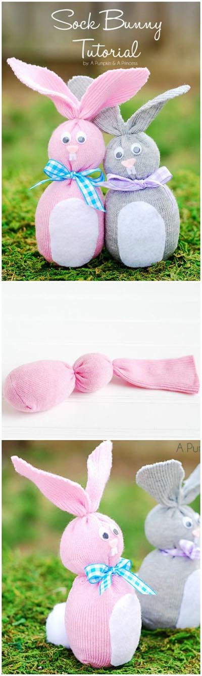 DIY Sock Easter Bunny