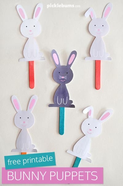 Easter Bunny Puppets