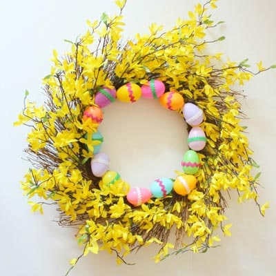 DIY Easter Wreaths: Last Minute Easter Wreath
