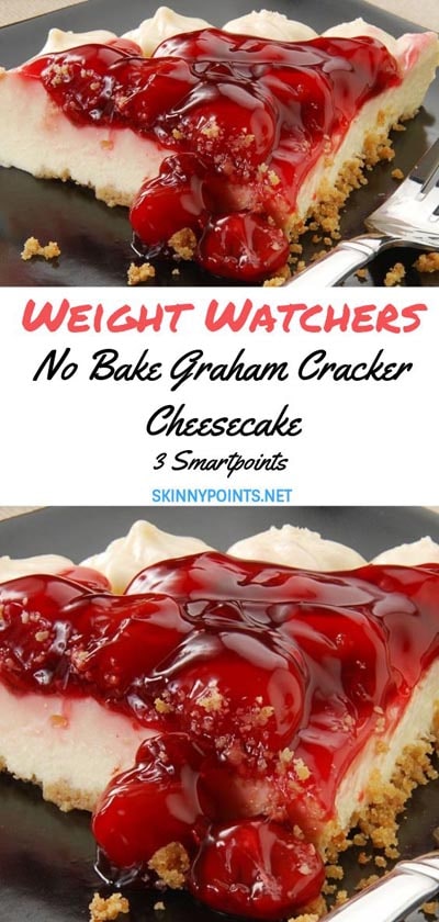 Weight watchers desserts: No Bake Graham Cracker Cheesecake – 3 SmartPoints