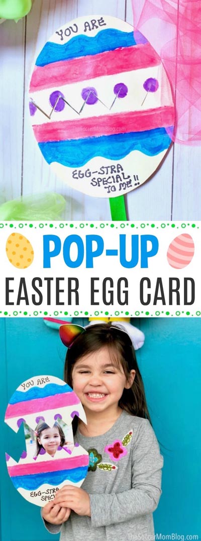 Easter Crafts for Kids: Pop-Up Easter Egg Card