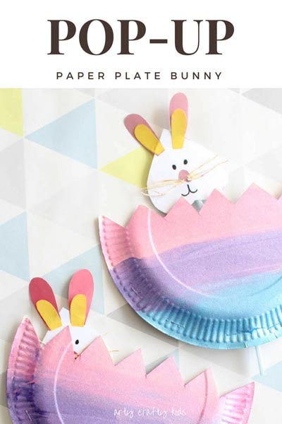 Pop Up Paper Plate Bunny