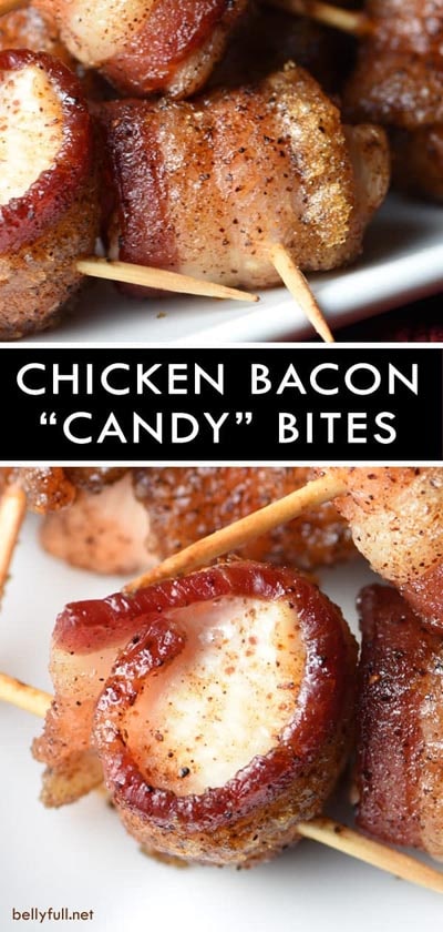 Meat Appetizers: Sweet Chicken Bacon Wraps