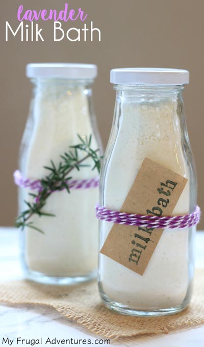 Handmade DIY Gifts For Mom: Homemade Lavender Milk Bath