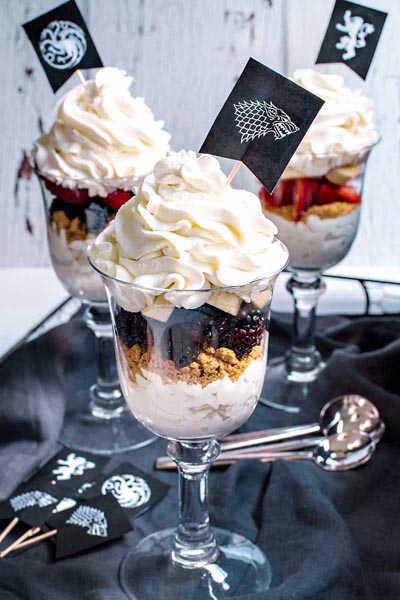 Game Of Thrones Recipes: Game Of Thrones Party Parfaits