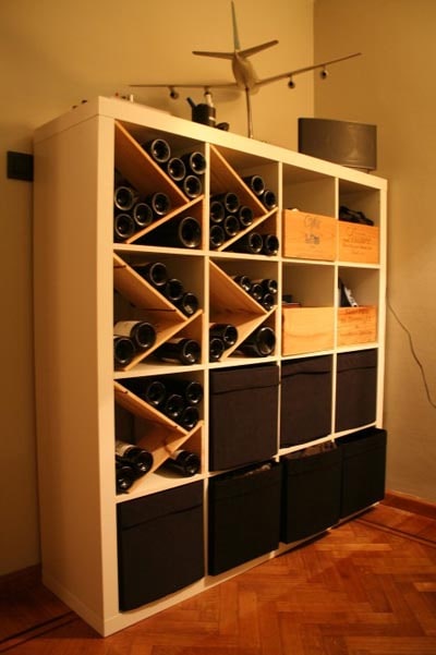 IKEA Kallax Hacks: IKEA EXPEDIT As Wine Storer