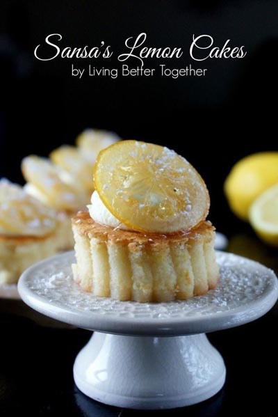 Game Of Thrones Recipes: Sansas Lemon Cakes