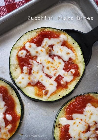 Weight Watchers Pizza Recipes: Zucchini Pizza Bites