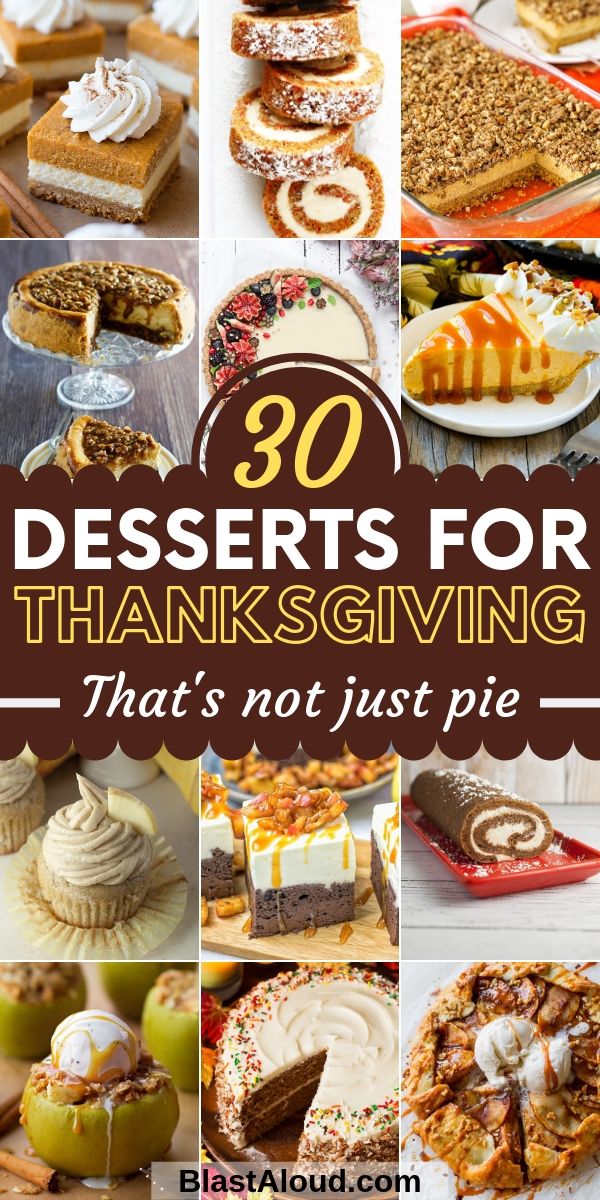 Easy Dessert Recipes For Thanksgiving that's not pie