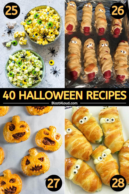 Family Friendly Halloween Recipes, Desserts and Appetizers