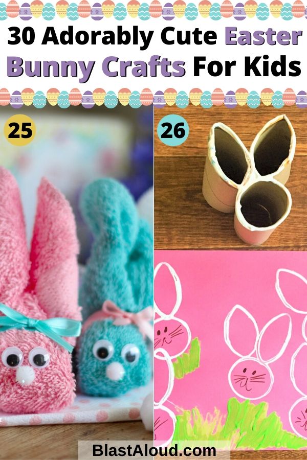 Adorably Cute Easter Bunny Crafts For Kids