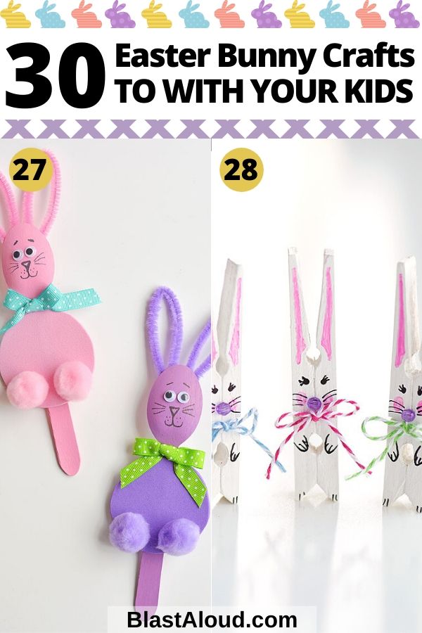 Adorably Cute Easter Bunny Crafts For Kids