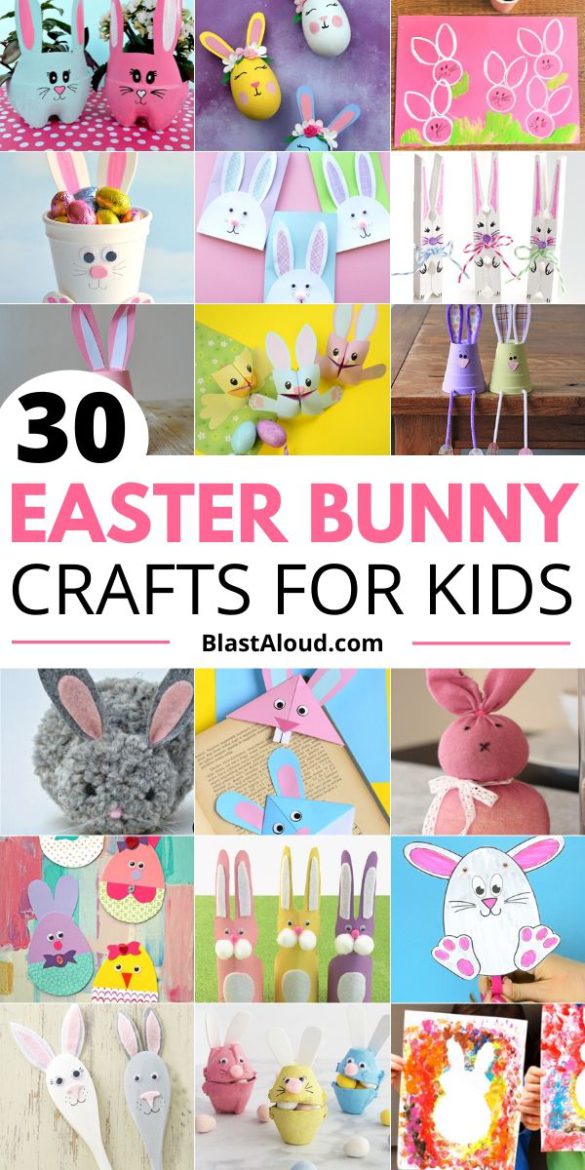 30 Adorably Cute Easter Bunny Crafts For Kids To Make This Year