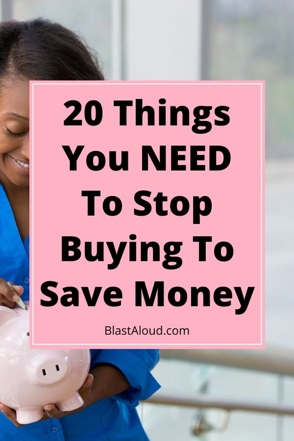 Things to stop buying to save money